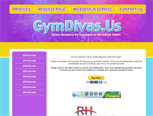 Tablet Screenshot of gymdivas.us